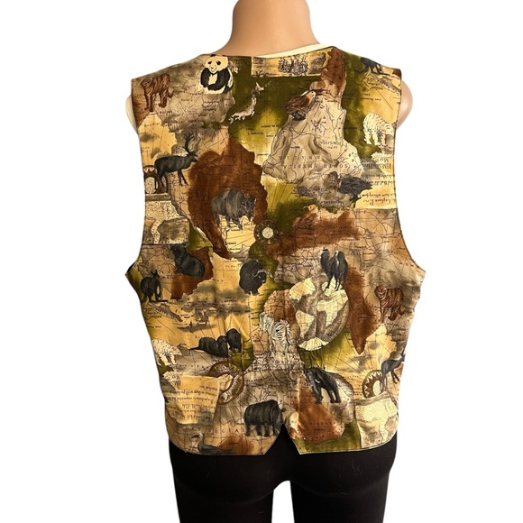 Linda Tilson Vintage Animal Print Vest - Picture 6 of 9